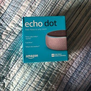 Amazon Echo Dot in Blue and Gray